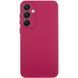 Чохол TPU GETMAN Liquid Silk Full Camera для Samsung Galaxy S24+ Бордовий / Marsala