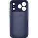 Чохол Silk Full Camera Protective (AA) NO LOGO для Apple iPhone 17 Pro Max (6.9") Темно-синій / Midnight blue фото 3