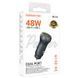 АЗУ Borofone BZ32B Fresh PD30W+QC3.0 total 48W (1USB-A/1C) Metal gray фото 2