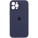 Чехол Silicone Case Full Camera Protective (AA) для Apple iPhone 12 Pro Max (6.7") Темно-синий / Midnight blue