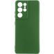 Чехол TPU GETMAN Liquid Silk Full Camera для Samsung Galaxy S22 Ultra Зеленый / Dark green
