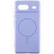 Чехол Silicone Cover Lakshmi Full Camera (AA) with MagFit для Google Pixel 8a Сиреневый / Dasheen