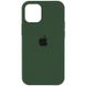 Уценка Чехол Silicone Case Full Protective (AA) для Apple iPhone 12 Pro Max (6.7") Дефект упаковки / Зеленый / Army green