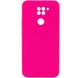 Чехол Silicone Cover Lakshmi Full Camera (AAA) для Xiaomi Redmi Note 9 / Redmi 10X Розовый / Barbie pink фото 1