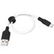 Дата кабель Hoco X21 Plus Silicone MicroUSB Cable (0.25m) Черный / Белый фото 2