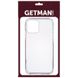 TPU чохол GETMAN Clear 1,0 mm для Apple iPhone 14 (6.1") Безбарвний (прозорий) фото 2