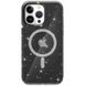 Чехол TPU Galaxy Sparkle (MagFit) для Apple iPhone 15 Pro Max (6.7") Black+Glitter фото 3