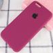 Чехол Silicone Case Full Protective (AA) для Apple iPhone 6/6s (4.7") Бордовый / Maroon фото 2