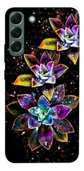 Чохол itsPrint Flowers on black для Samsung Galaxy S22+