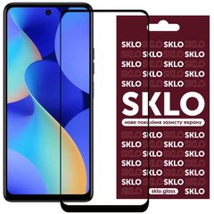Захисне скло SKLO 3D (full glue) для TECNO Spark 10 Pro Чорний