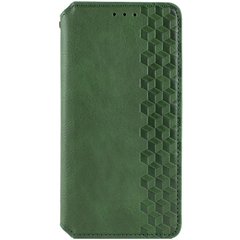 Шкіряний чохол книжка GETMAN Cubic (PU) для Oppo A78 4G Зелений
