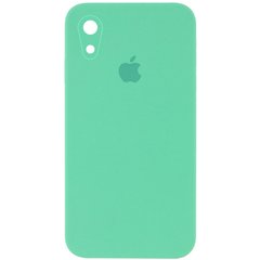 Чехол Silicone Case Square Full Camera Protective (AA) для Apple iPhone XR (6.1") Зеленый / Spearmint
