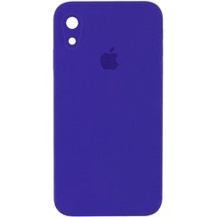 Уцінка Чохол Silicone Case Square Full Camera Protective (AA) для Apple iPhone XR (6.1") Естетичний дефект / Фіолетовий / Ultra Violet