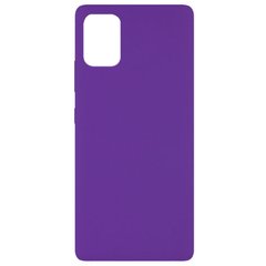 Чехол Silicone Cover Full without Logo (A) для Xiaomi Mi 10 Lite Фиолетовый / Purple