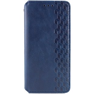 Кожаный чехол книжка GETMAN Cubic (PU) для Xiaomi Redmi 14C / Poco C75 Синий