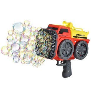 Пістолет з мильними бульбашками SHT KB1295 Truck на 139 отворів + 2xbottle 60ml Red