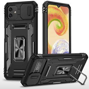 Ударопрочный чехол Camshield Army Ring для Samsung Galaxy A07 Черный / Black