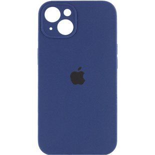 Чохол Silicone Case Full Camera Protective (AA) для Apple iPhone 15 Plus (6.7") Синій / Deep navy