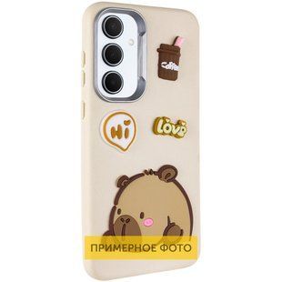 Чехол TPU Leather Toys для Xiaomi Redmi 14C / Redmi A4 / Poco C75 Capybara / Sand