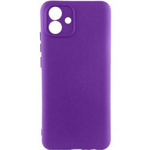 Чехол TPU GETMAN Liquid Silk Full Camera для Samsung Galaxy A06 Фиолетовый / Purple