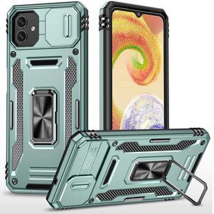 Ударопрочный чехол Camshield Army Ring для Samsung Galaxy A06 Зеленый / Light Green