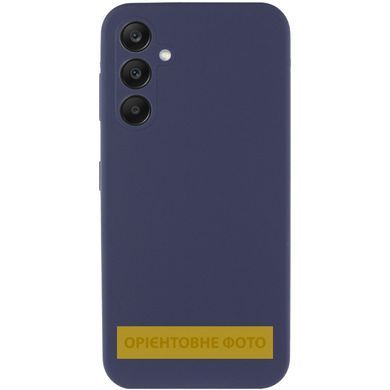 Чохол Silicone Cover Lakshmi Full Camera (AAA) для Samsung Galaxy A12 Темно-синій / Midnight blue