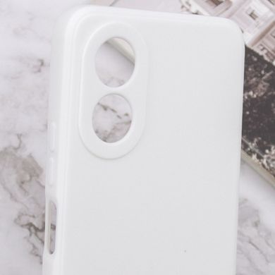Силиконовый чехол Candy Full Camera для Oppo A58 4G Белый / White