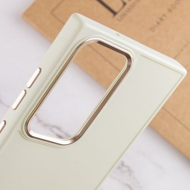 TPU чохол Bonbon Metal Style для Samsung Galaxy S23 Ultra Білий / White
