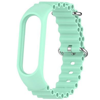 Ремешок Ocean Band для Xiaomi Mi Band 7/6/5/4/3 Бирюзовый / Blue Sea