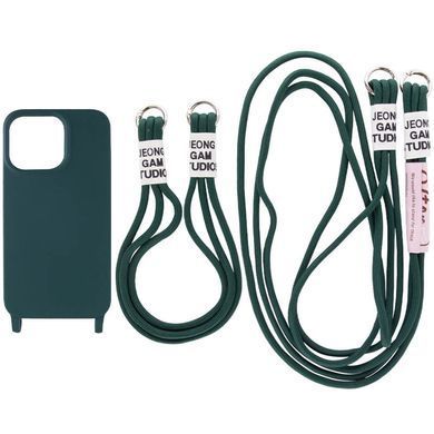 Чехол TPU two straps California для Apple iPhone 13 Pro Max (6.7") Зеленый / Forest green