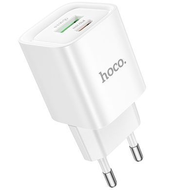 МЗП Hoco C147A PD20W+QC3.0 (1USB-A/1C) White