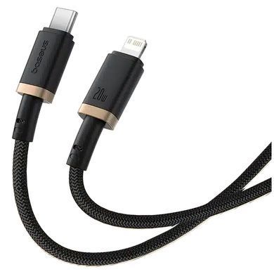 Дата кабель Baseus Dura Series Fast Charging Type-C to Lightning 20W (1m) (CB000123) Gold / Black