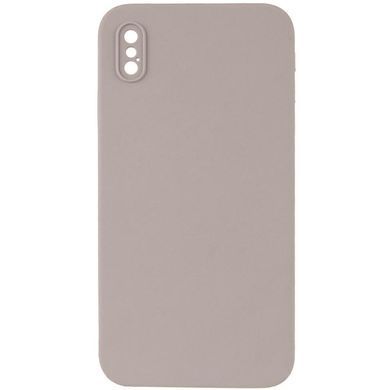 Чехол Silk Square Full Camera Protective (AA) NO LOGO для Apple iPhone X / XS (5.8") Серый / Light Grey