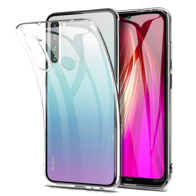 TPU чехол Epic Transparent 2,00 mm для Xiaomi Redmi Note 8 / Note 8 2021 Бесцветный (прозрачный)