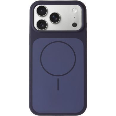 Чехол Silk Duo Color (AA) NO LOGO with Magnetic Fit для Apple iPhone 17 Pro / 18 Pro (6.3") Midnight Blue