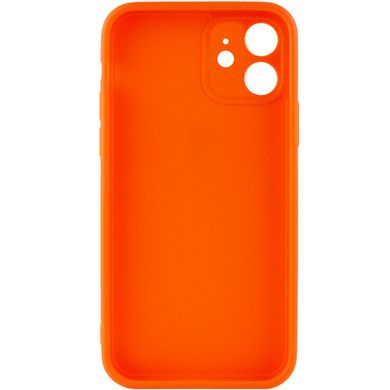Силіконовий чохол Candy Full Camera для Apple iPhone 12 (6.1") Помаранчевий / Orange