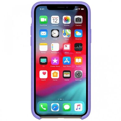 Чехол Silicone Case without Logo (AA) для Apple iPhone XS Max (6.5") Сиреневый / Dasheen