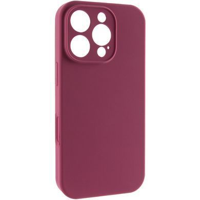 Чохол Silk Full Camera Protective (AA) NO LOGO для Apple iPhone 16 Pro (6.3") Бордовий / Plum