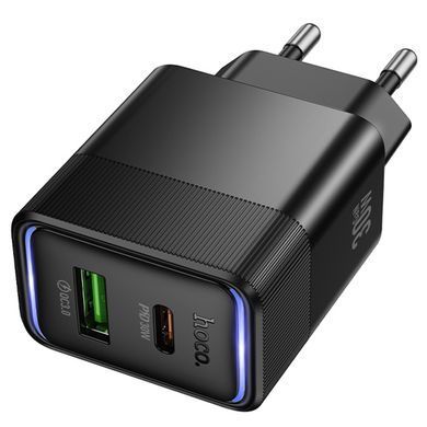 СЗУ Hoco CS112A Lounge PD30W+QC3.0 (1USB-A/1C) Black