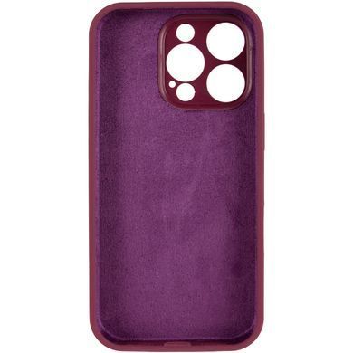 Чохол Silk Full Camera Protective (AA) NO LOGO для Apple iPhone 16 Pro (6.3") Бордовий / Plum