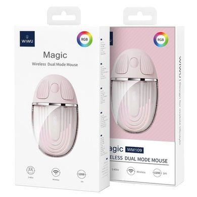 Беспроводная мышь WIWU WM109 Magic dual mode Pink