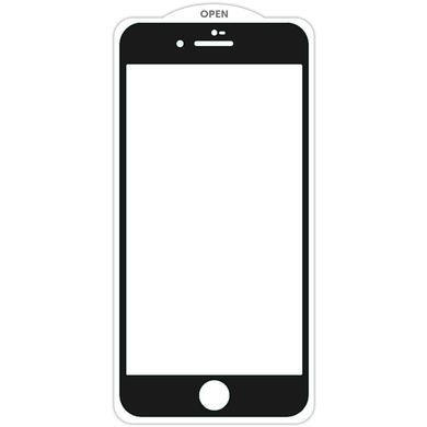 Захисне скло SKLO 5D (тех.пак) для Apple iPhone 7 plus / 8 plus (5.5") Чорний / Біла підкладка