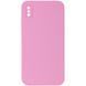 Чехол Silk Square Full Camera Protective (AA) NO LOGO для Apple iPhone XS Max (6.5") Розовый / Light pink