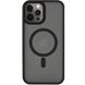 TPU+PC чохол Metal Buttons with MagSafe для Apple iPhone 14 Pro (6.1") Чорний фото 1
