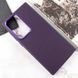 Кожаный чехол Bonbon Leather Metal Style для Samsung Galaxy S23 Ultra Фиолетовый / Dark Purple фото 4