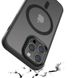 TPU+PC чохол Metal Buttons with MagSafe Colorful для Apple iPhone 15 Pro Max (6.7") Чорний фото 7