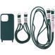 Чехол TPU two straps California для Apple iPhone 13 Pro Max (6.7") Зеленый / Forest green
