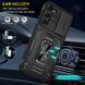 Ударопрочный чехол Camshield Army Ring для Samsung Galaxy S21+ Черный / Black фото 2