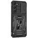 Ударопрочный чехол Camshield Army Ring для Samsung Galaxy S21+ Черный / Black фото 5