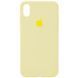 Чехол Silicone Case Full Protective (AA) для Apple iPhone X / XS (5.8") Желтый / Mellow Yellow